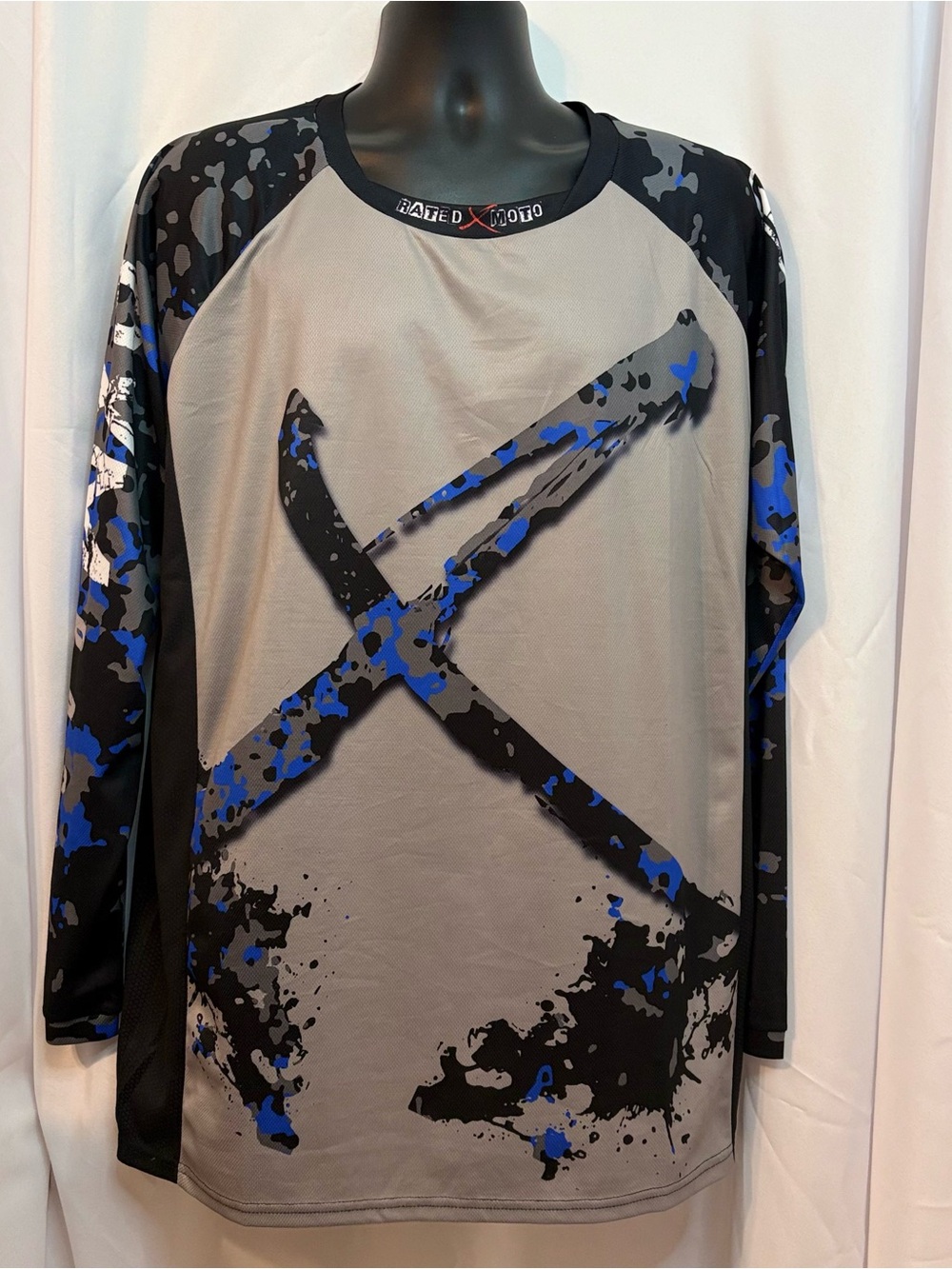 Riders by Lee Gray, Black & Red Motocross Jersey